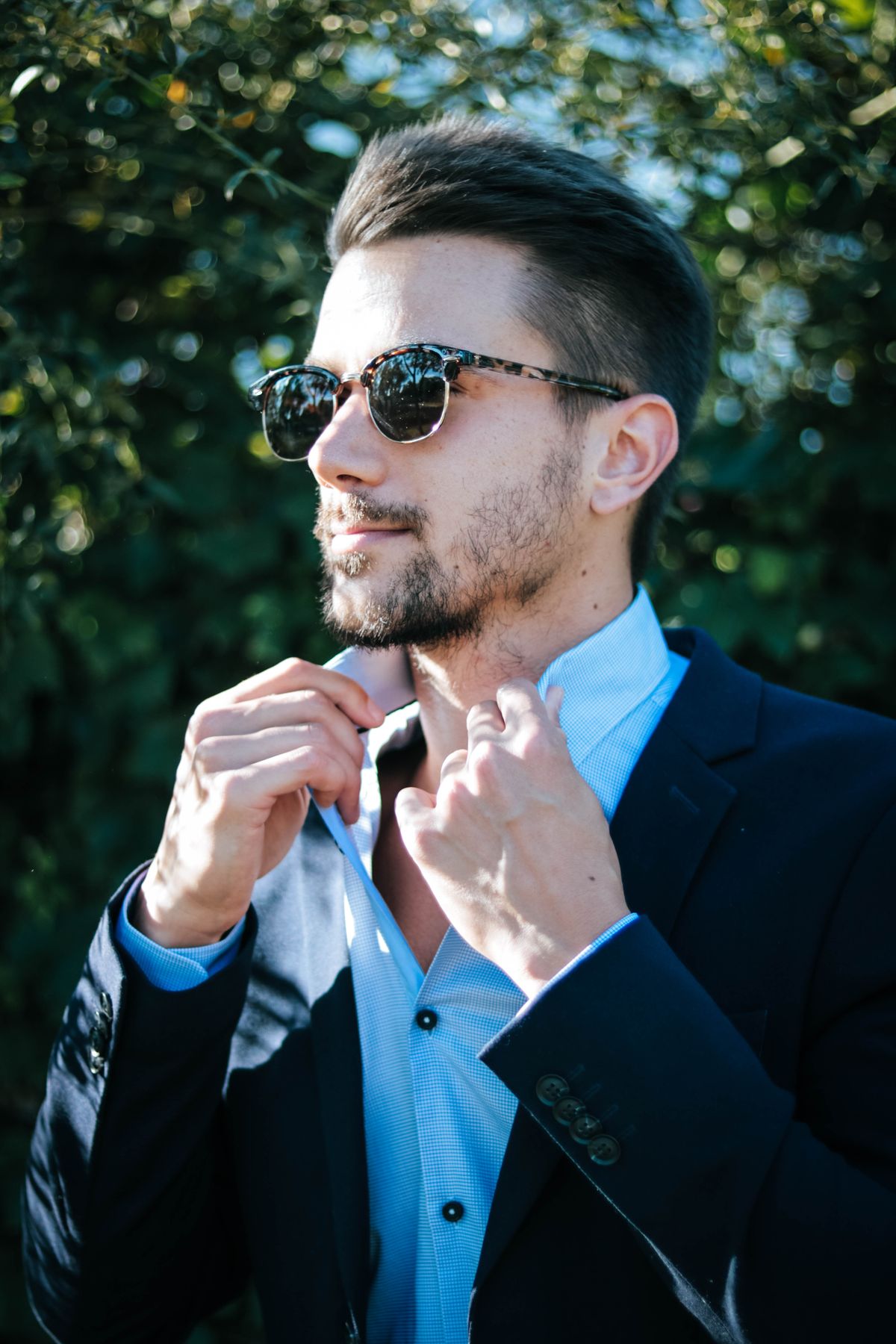 Peça de roupa com caimento limpo